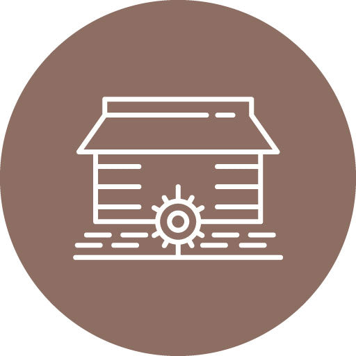 House River Line Circle Icon