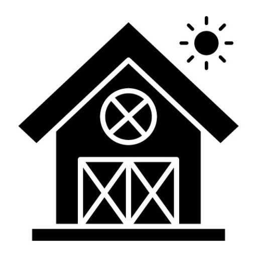 Barn Glyph Icon | Type of Houses
