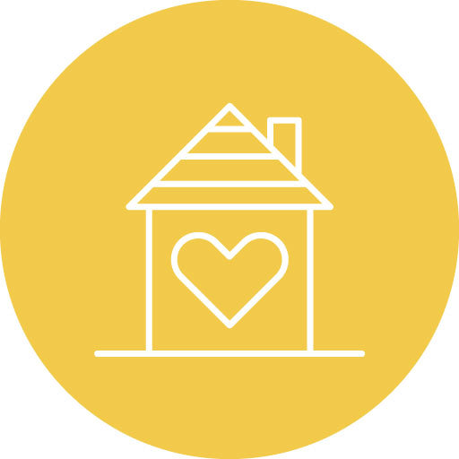 Shelter Line Circle Icon