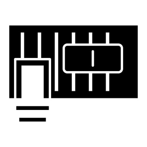 Container House Glyph Icon