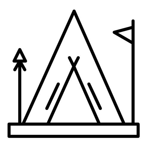 African Tent Icon