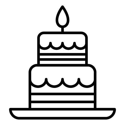 Two Layered Cake Icon