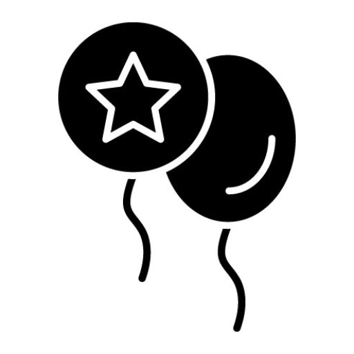 Balloons Glyph Icon | Party and Celebration