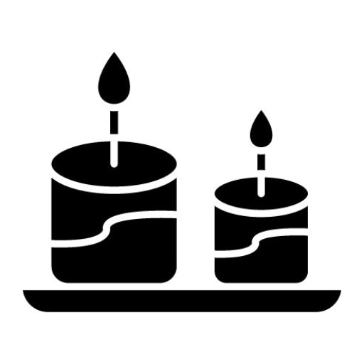Candles Glyph Icon | Party and Celebration