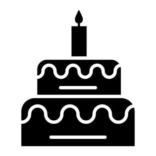 Birthday Glyph Icon