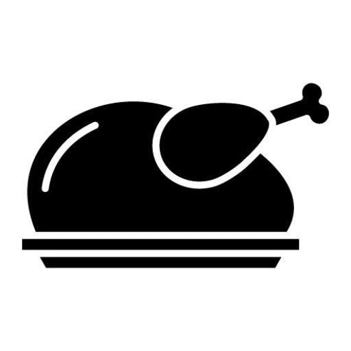 Turkey Glyph Icon | Party and Celebration