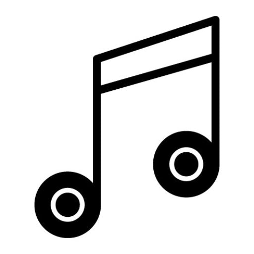 Music Notes Glyph Icon | Party and Celebration