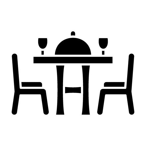 Dining Table Glyph Icon