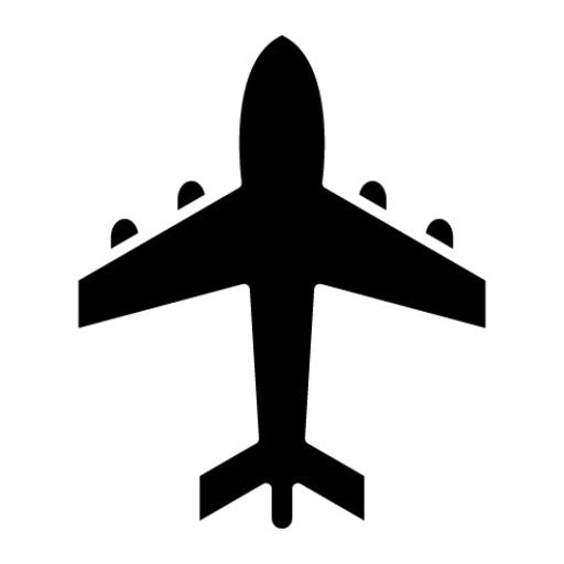 Biplane Glyph Icon | Aviation