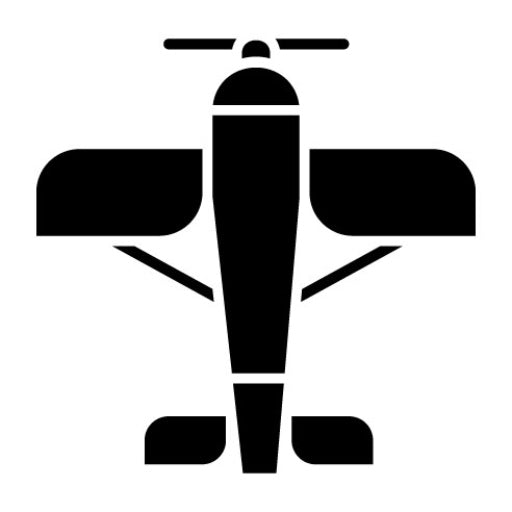 Monoplane Glyph Icon