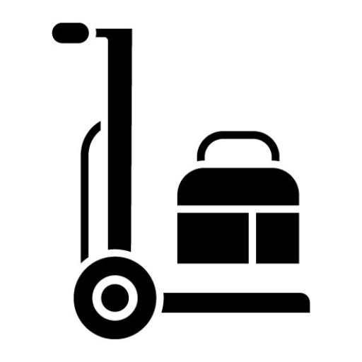 Baggage Truck Glyph Icon