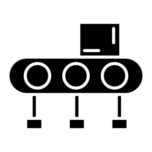 Luggage Conveyor Glyph Icon