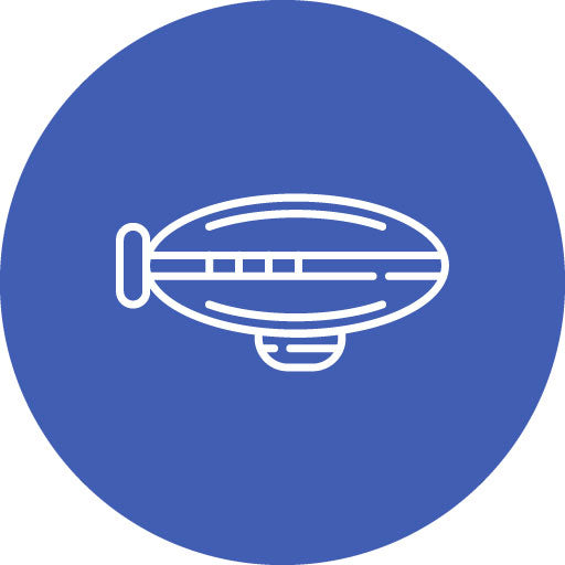 Zeppelin Line Circle Icon