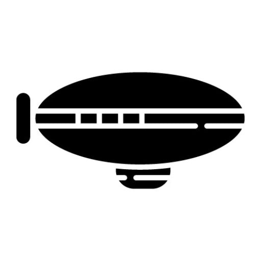 Zeppelin Glyph Icon