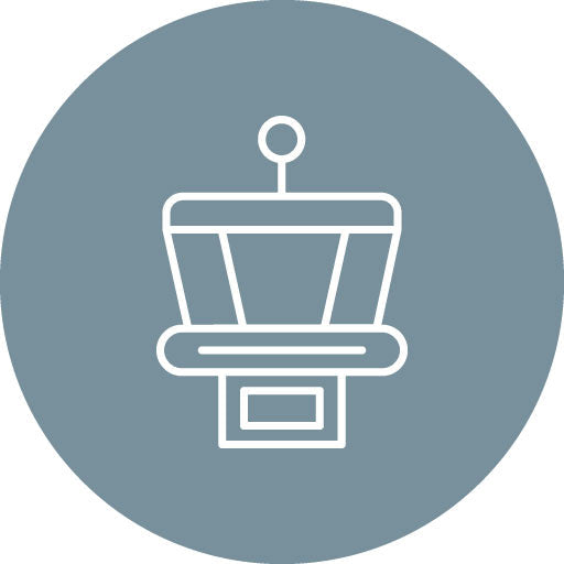 Control Tower Line Circle Icon