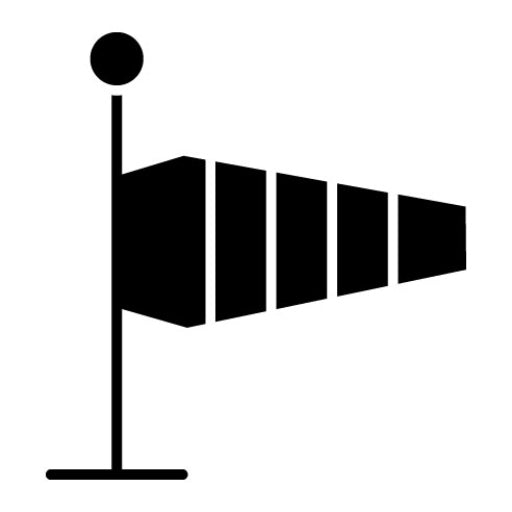 Windsock Glyph Icon