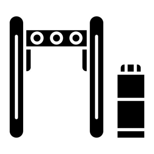 Boarding Gate Glyph Icon