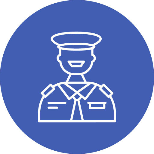 Captain Line Circle Icon