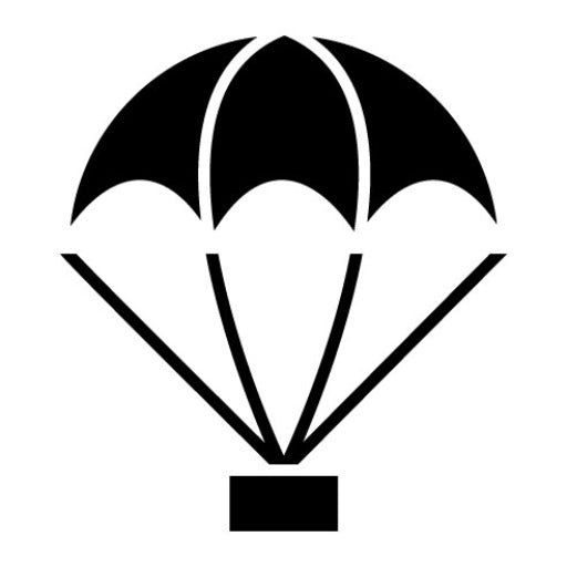 Parachute Glyph Icon | Aviation