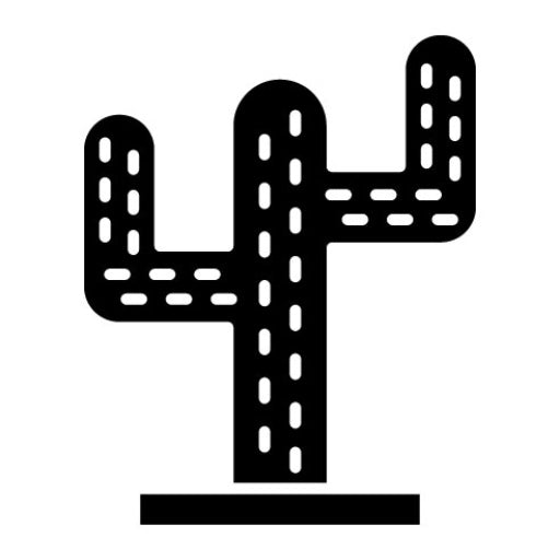 Cactus Glyph Icon | Wild West