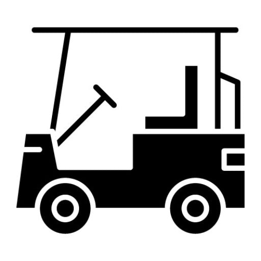 Gold Cart Glyph Icon