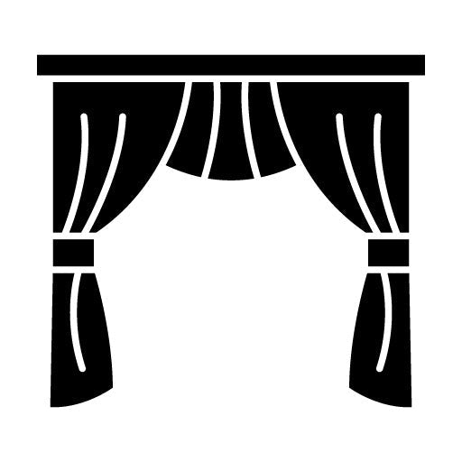 Curtains Glyph Icon
