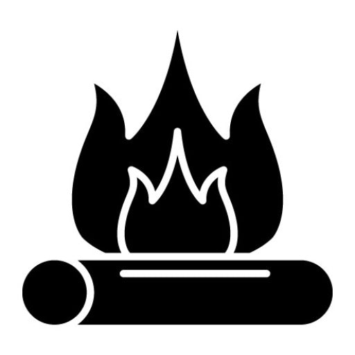 Bonfire Glyph Icon | Wild West