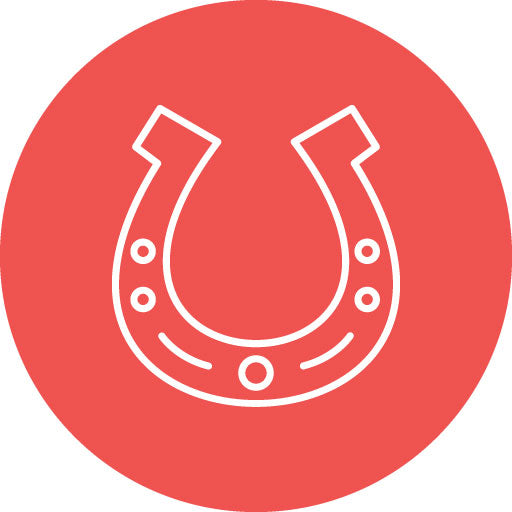 Horseshoe Line Circle Icon