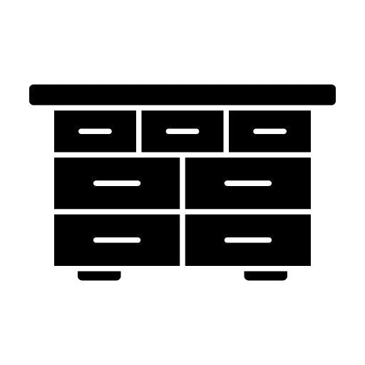 Drawer Table Glyph Icon