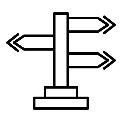 Directional Sign Icon