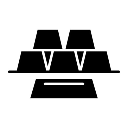 Ingots Glyph Icon | Wild West