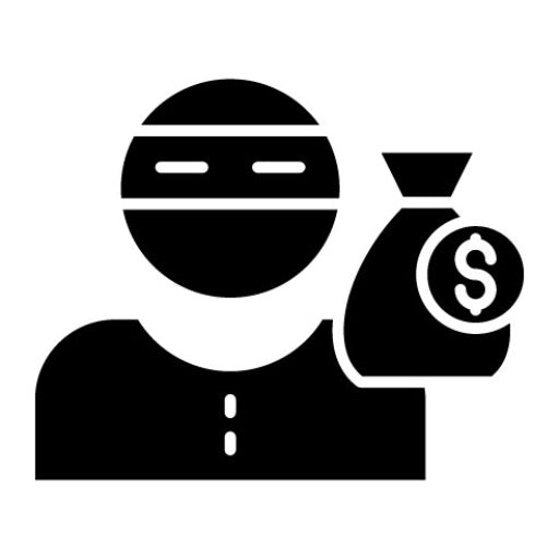 Bandit Glyph Icon