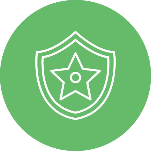 Sheriff Line Circle Icon