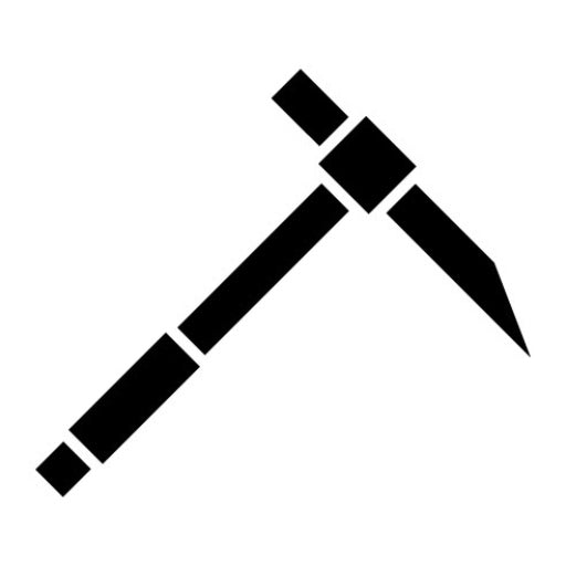 Pickaxe Glyph Icon | Wild West