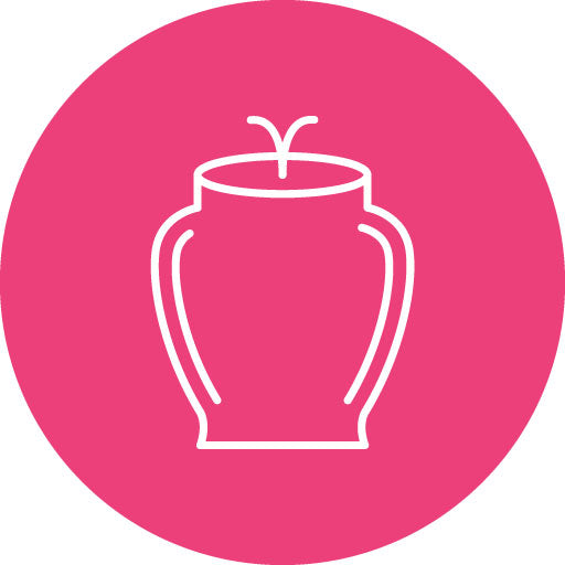 Vase Line Circle Icon