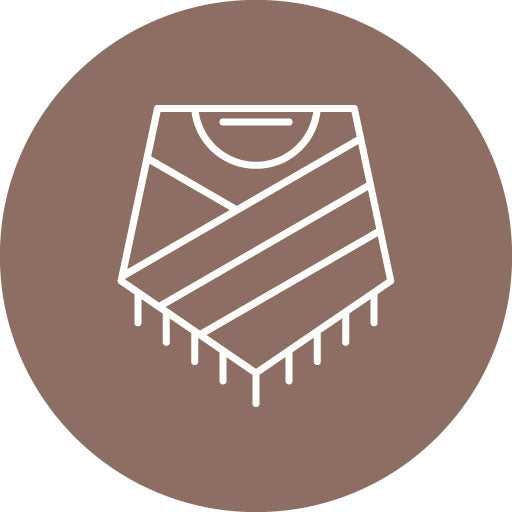 Poncho Line Circle Icon