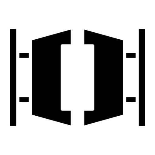 Saloon Gate Glyph Icon