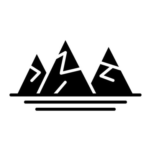 Wild Mountain Glyph Icon