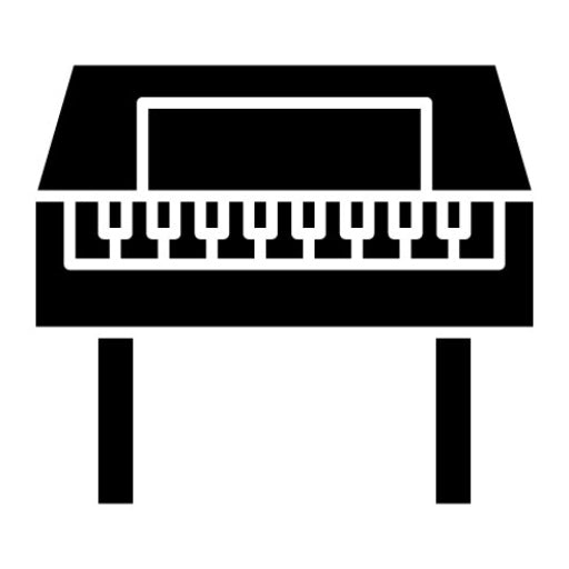 Wooden Piano Glyph Icon
