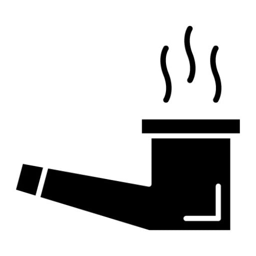 Smoking Pipe Glyph Icon | Wild West
