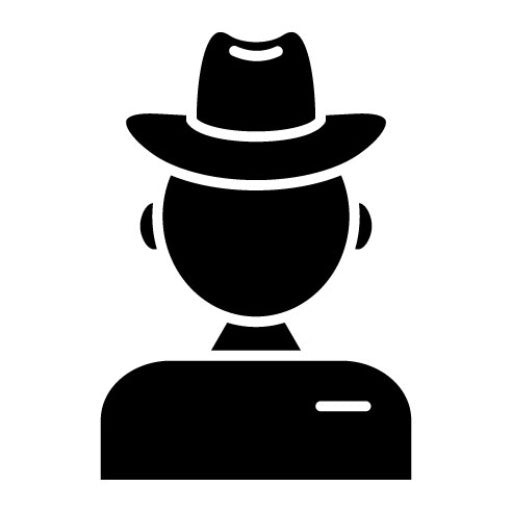 Cowboy Glyph Icon
