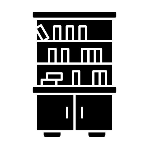 Book Case Glyph Icon