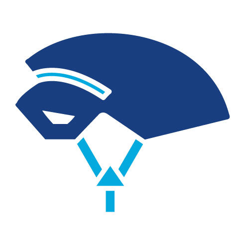 Two Color Helmet Glyph Icon