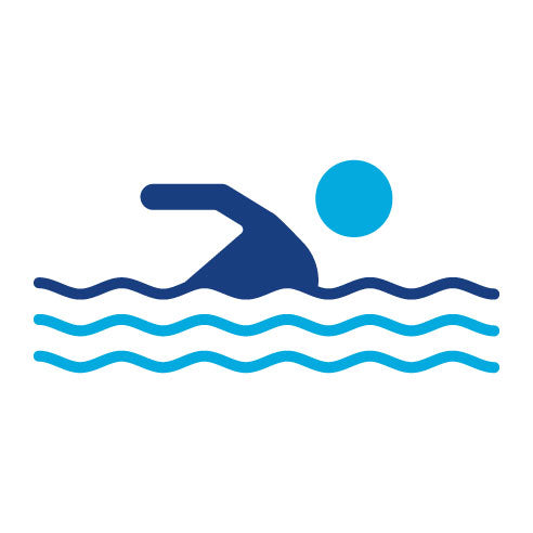 Two Color Swimming Glyph Icon
