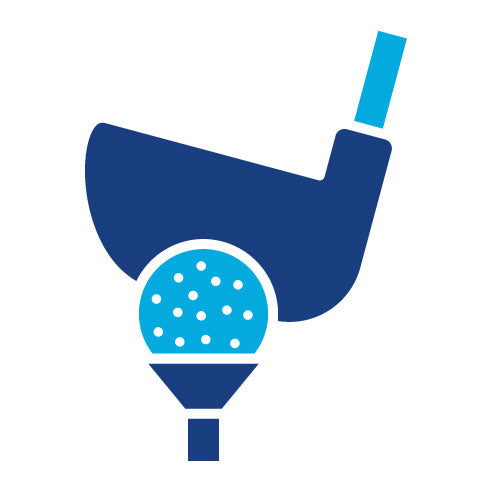 Two Color Golf Glyph Icon