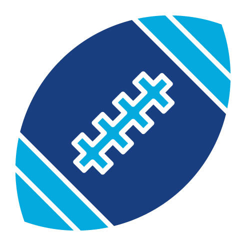 Two Color Football Glyph Icon