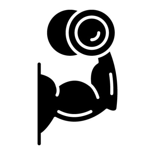 Weight Lifting Glyph Icon | Sports