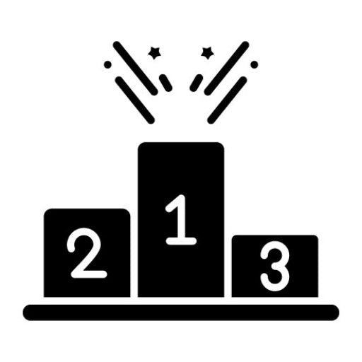 Winner Podium Glyph Icon