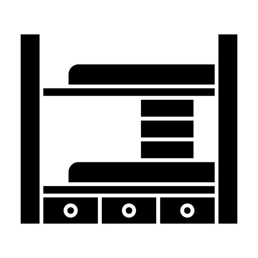 Bunk Bed Glyph Icon