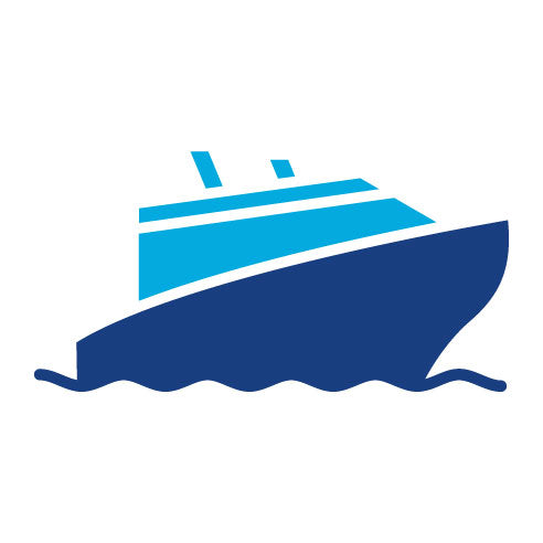 Two Color Yachting Glyph Icon